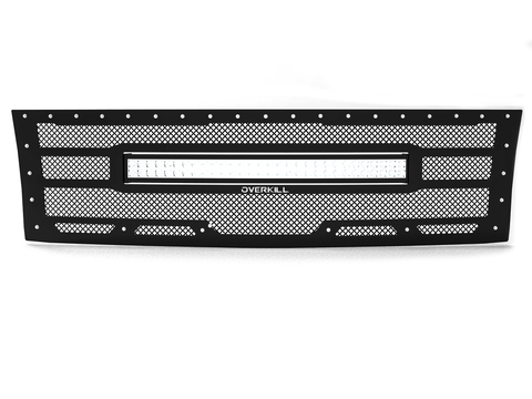 2007.5-2010 Chevy Silverado 2500/3500, Grille 3 with 30" LED Light Bar