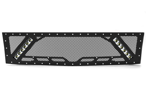 2008-2013 Chevy Silverado 1500, Grille 5 with 2X 10" LED Lights
