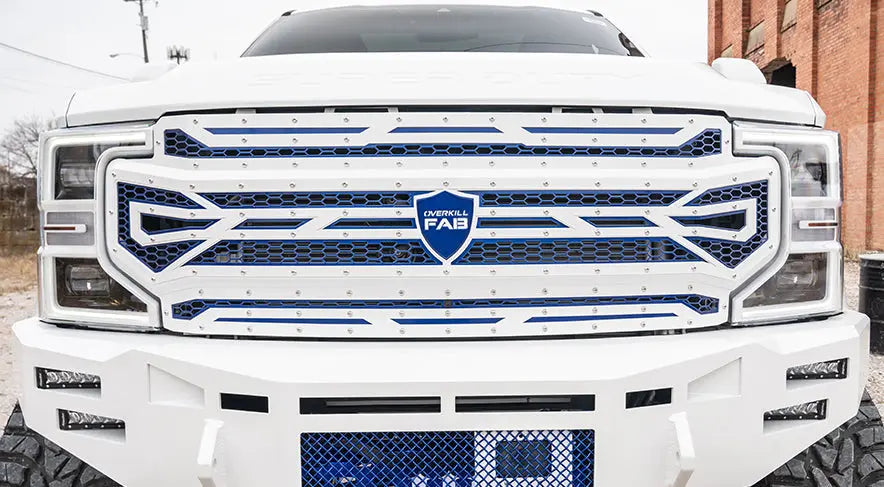 Glossy Black Grille For 2020-2022 Ford F-250 F-350 Super Duty Sport - Direct Fit