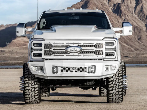 thumbnail image 2 of Gloss Black Front Upper Grille For 2023-2024 Ford F-250 / F-350 Super Duty – Platinum Look 2 of 6