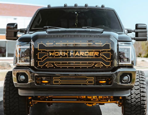2011-2016 Ford Super duty Custom grille, front 