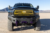 Front view of truck with custom overkillfab grille