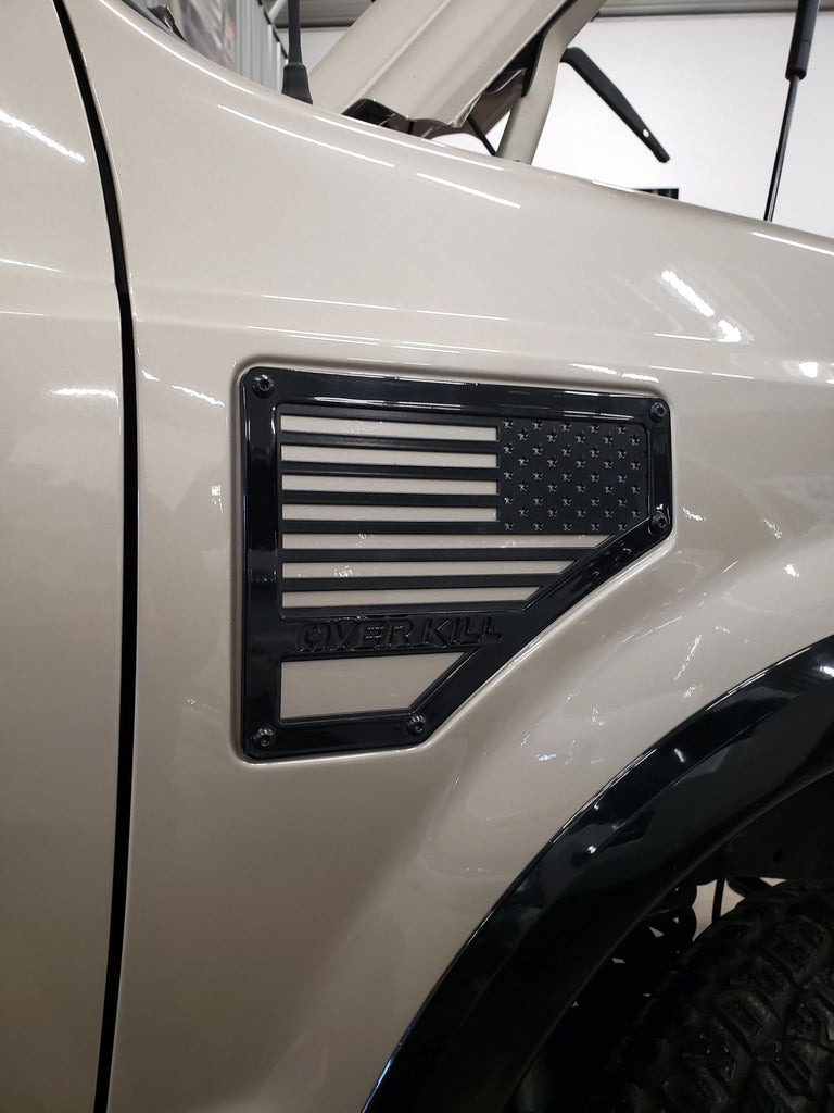 2005-2010 Ford F450 Lariat Powerstroke Diesel Fender Emblems – 4PC Set