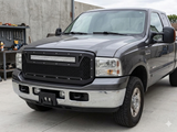 2005-2007 Ford F-250 / F-350 Super Duty, with 20" Light Bar, Grille 6 overkill-fab