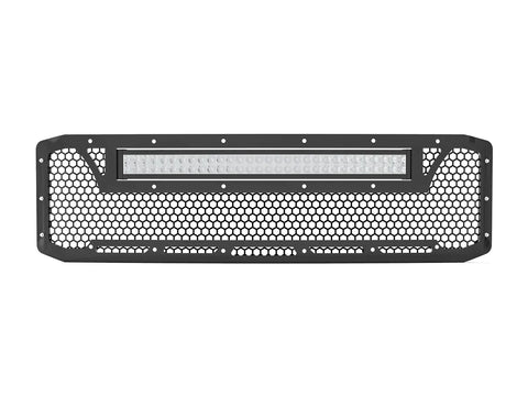 Micro Rim Front Grille For 2005-2007 Ford F250 F350 F450 – Black – FO1200482 – Ships Today