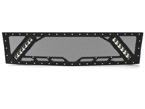 2011-2014 Chevy Silverado 2500/3500, Grille 5 with 2X 10" LED Lights
