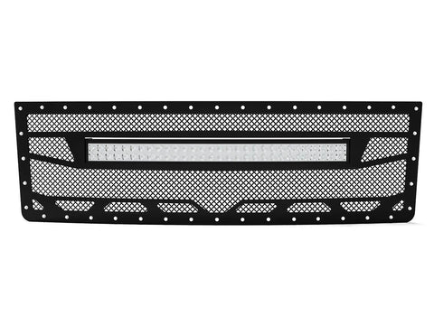 2014-2015 Chevy Silverado 1500 Grille 4, 20" Light Bar Overkill Fab