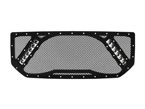 2015-2019 Sierra 2500-3500 Grille 2, 2x 10" LED Lights