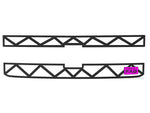 2015-2019 Chevy Silverado 2500/3500 2 Piece Grille 6 Pink