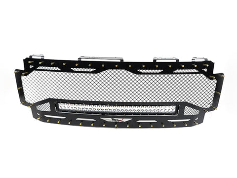 2017-2018 Ford Super Duty Full Replacement Grille, SF1 Border, 30" LED