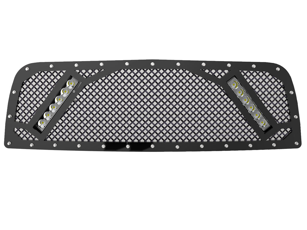 2010-2012 Ram 2500/3500/4500 (4th Gen) Grille, with 2x 10