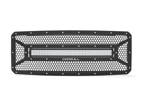2011-2016, Ford Super Duty Grille Insert, with 20" LED Lightbar, Grille 1