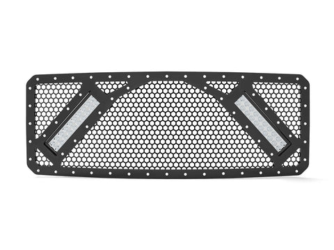 2011-2016, Ford Super Duty Grille Insert, with 2x 10"  Lights, Grille 4